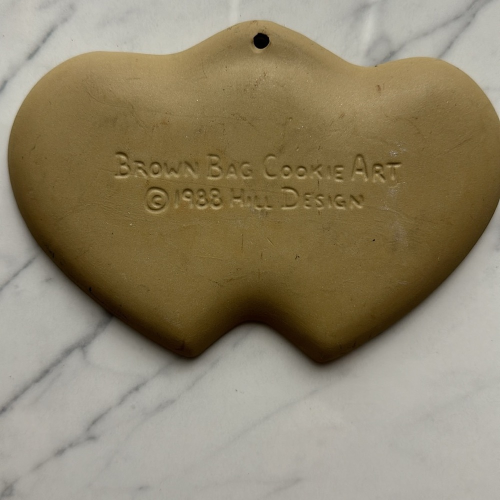 Brown bag double heart cookie art cookie/butter mold - Picture 3 of 14